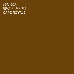 #6A420A - Cafe Royale Color Image